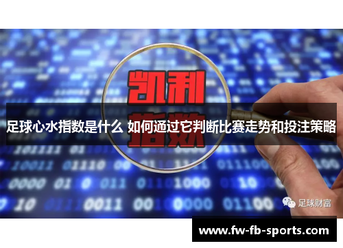 足球心水指数是什么 如何通过它判断比赛走势和投注策略 足球心水指数是什么 如何通过它判断比赛走势和投注策略